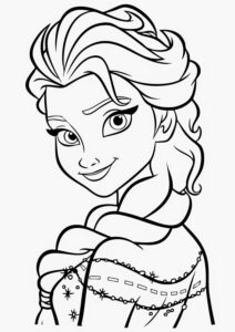 frozen para colorir