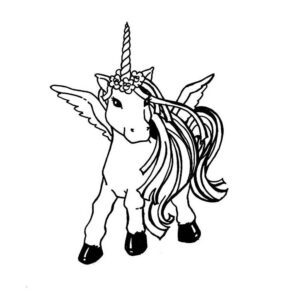 imagem de unicornio para imprimir e colorir em pdf