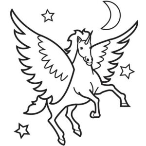 desenhos de unicórnio em alta qualidade para imprimir e colorir
