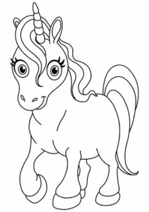desenho de unicornio para imprimir