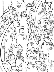 desenhos de unicornios na nuvem para colorir imprimir