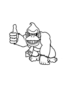 Donkey Kong para Colorir