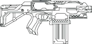 desenho nerf imprimir e colorir gratuitamente