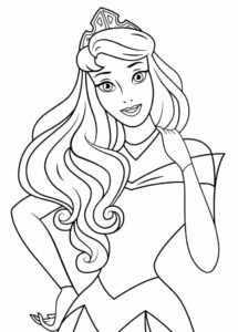 desenho de a bela adormecida para colorir