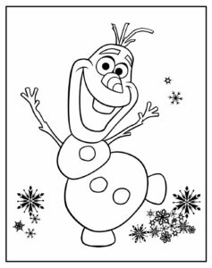 desenhos de olaf para colorir