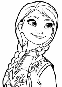 Desenho da Frozen para Pintar