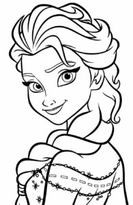Desenhos da Frozen para Imprimir e Pintar