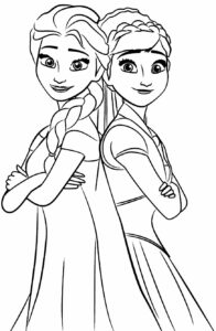 Desenhos de Frozen para Pintar e Imprimir