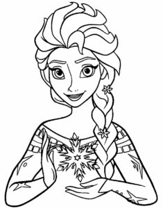 Desenhos para Colorir Frozen