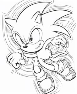 imagens gratis do sonic para imprimir e colorir