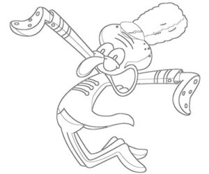 imagens do lula molusco alegre para colorir e pintar
