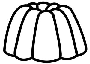 desenho de gelatina facil para colorir