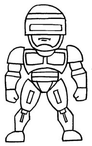 desenhos de robocop para imprimir e pintar