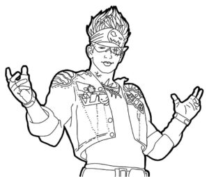 desenhos de alvaro free fire para colorir