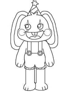 desenhos de coelho bunzo fofo para colorir