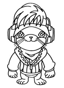 desenhos de free fire ottero para colorir