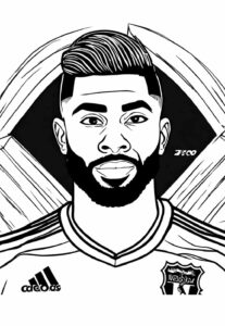 desenho de gabigol para pintar grátis