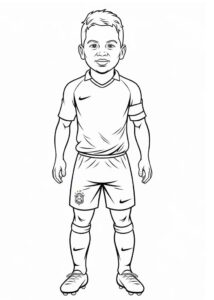 desenho do pequeno vinicius junior para imprimir e colorir