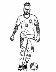 desenhos de neymar para pintar