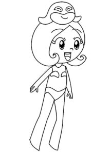 desenho de léia para colorir