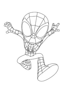desenho para imprimir de spidey grátis