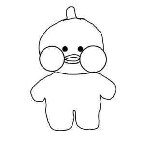 pato de papel para decoração