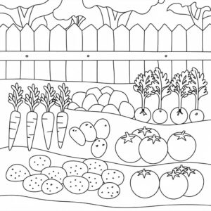 horta para colorir