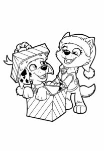 imagens da patrulha canina de natal para imprimir e pintar