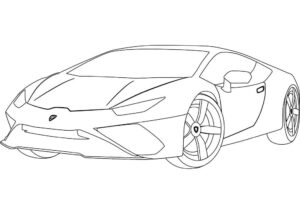 lamborghini para colorir