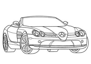 mercedes benz para colorir