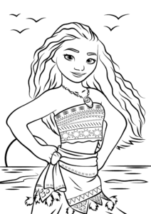 moana 2 para colorir