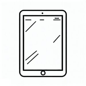 Desenho de iPad ikidspad Simples para colorir
