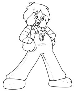 desenho de fofão grátis para crianças para colorir
