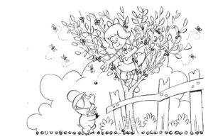 desenho de jabuticabeira para colorir