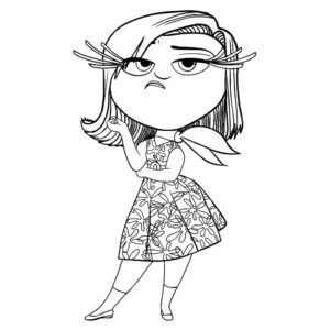 desenho de nojinho de divertida mente 2 para colorir