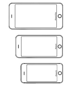 desenho de tres iphone ikidspad para colorir