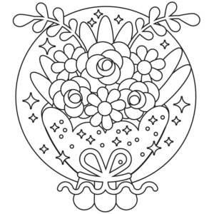 desenhos de buquê de flores