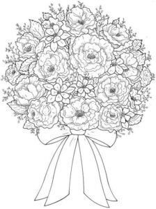 desenhos de flores simples para imprimir e colorir