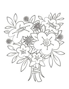 desenhos infantis de flores para imprimir e pintar