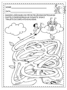 joão e o pé de feijão atividade de alfabetização pedagógica