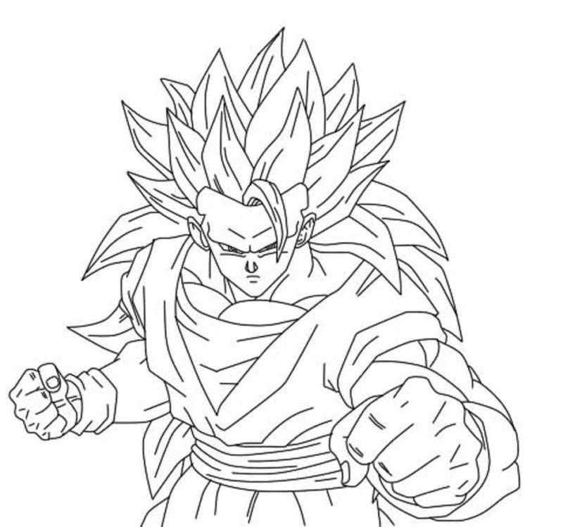 colorir cenas de dragon ball