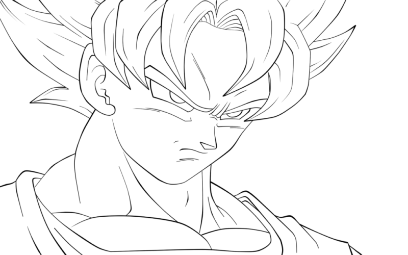 desenhos de dragon ball online grátis para colorir