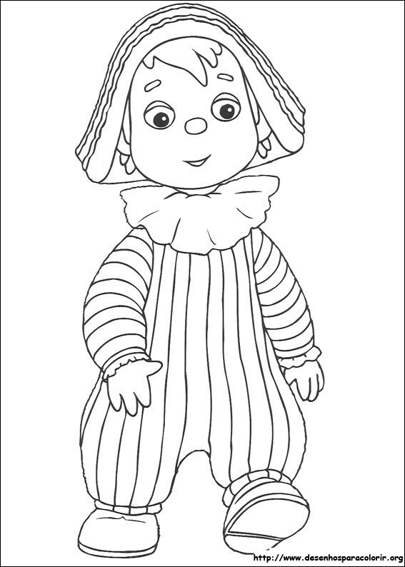 andy pandy para colorir