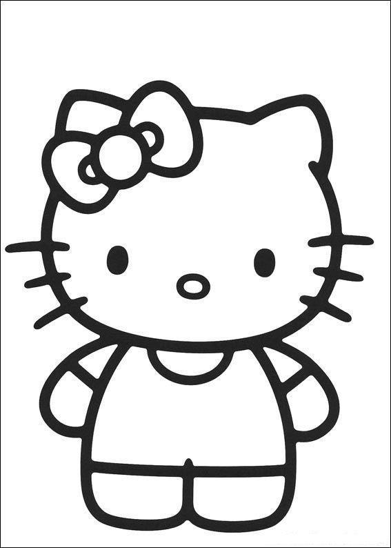 Hello Kitty para Colorir