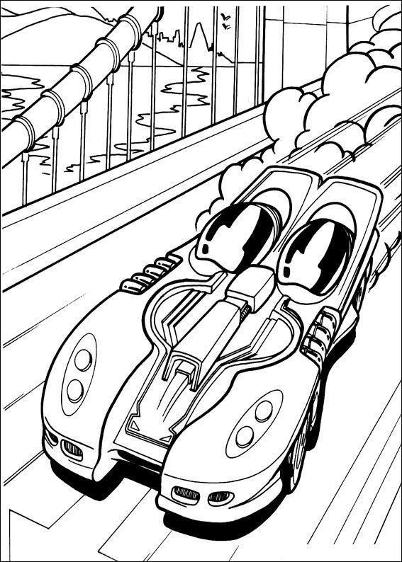 Desenhos do Hot Wheels para colorir