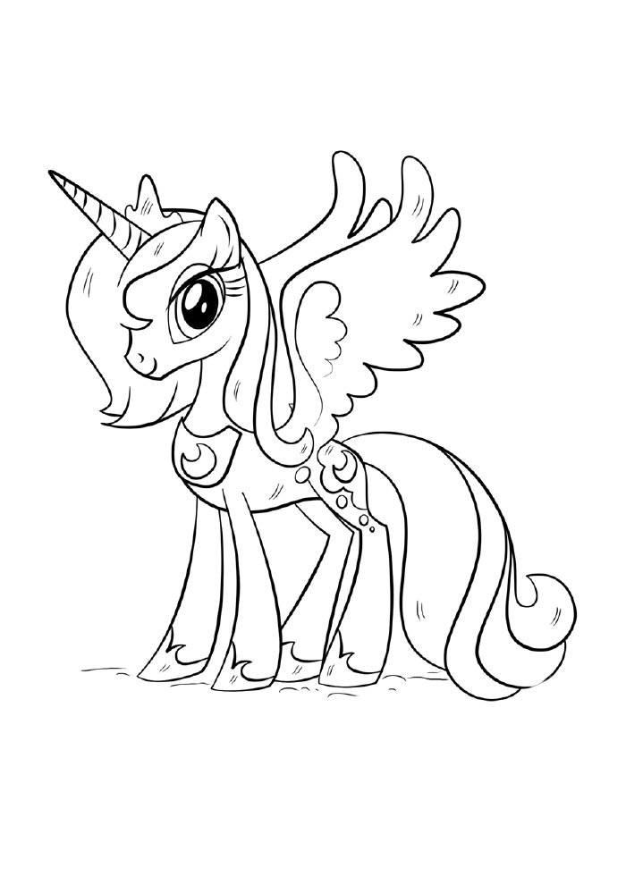 desenho de unicornio para colorir princesa voadora