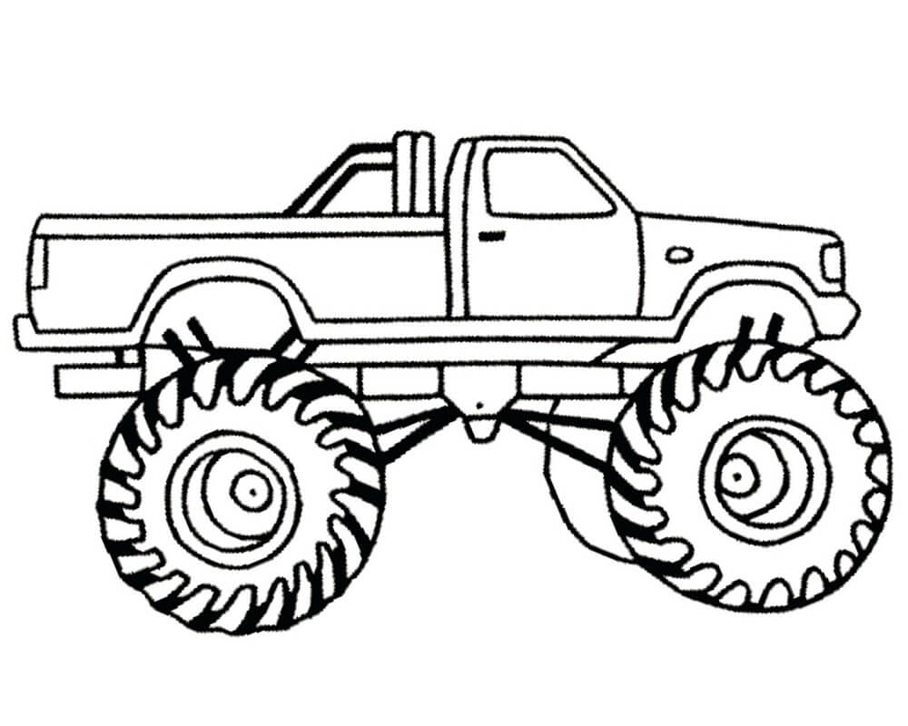 Monster Truck para Colorir