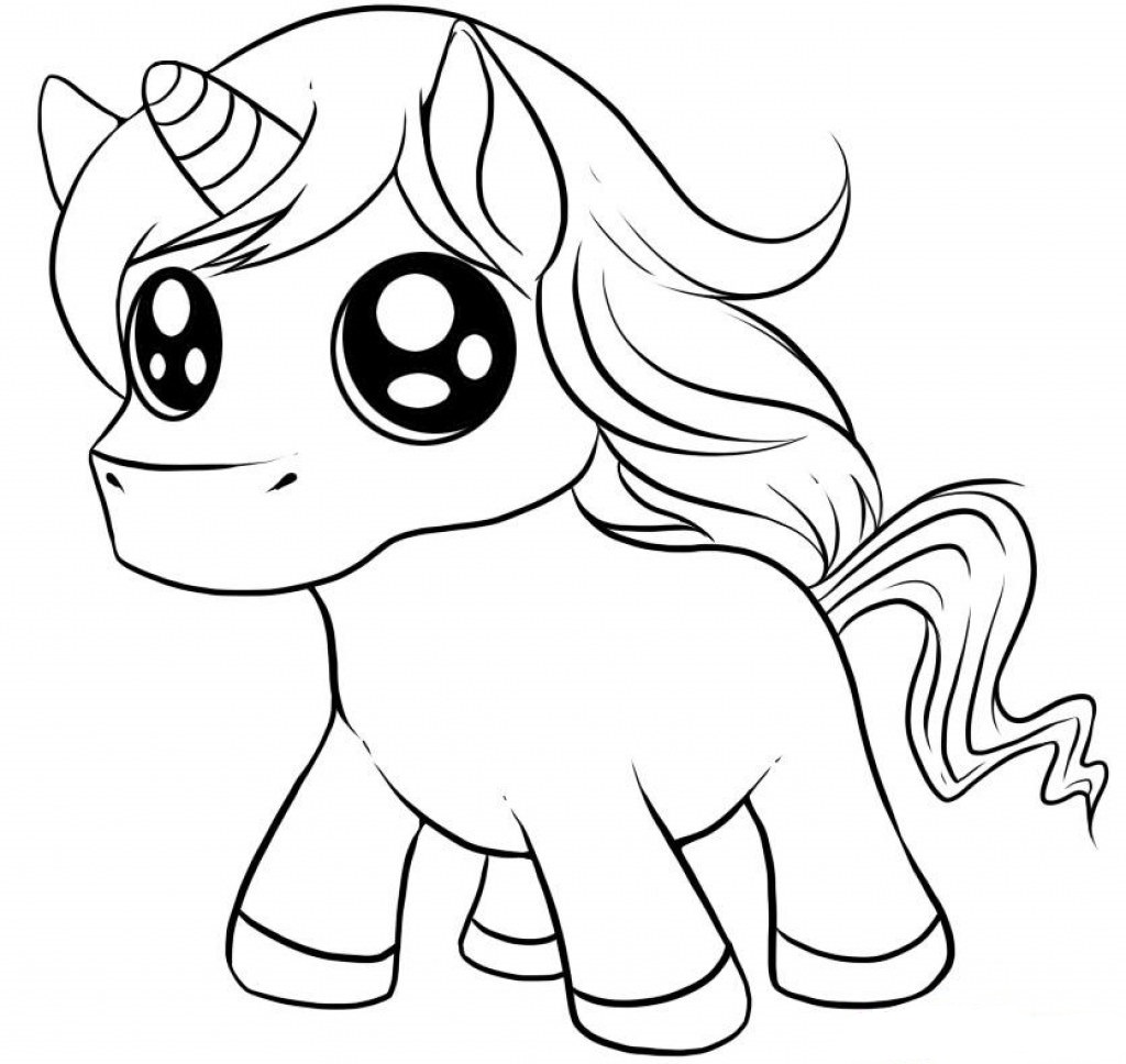 desenho para colorir unicornio simples