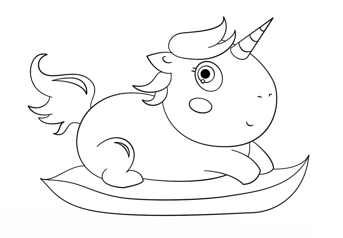 desenho para pintar unicornio pdf