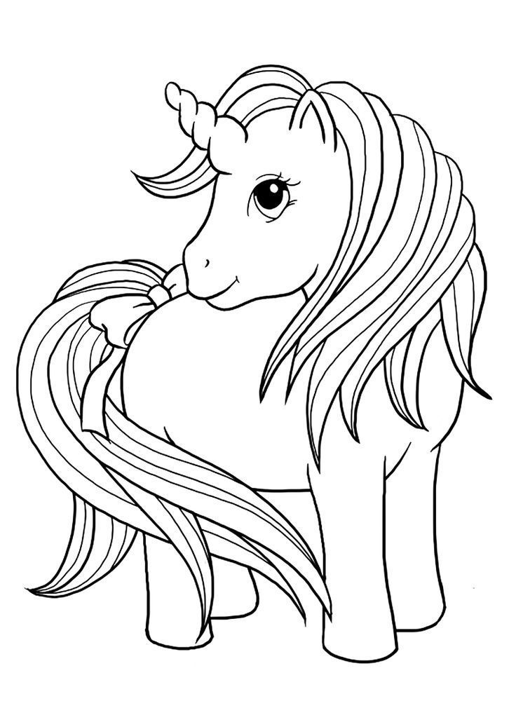 imagem de unicornio fofo para colorir